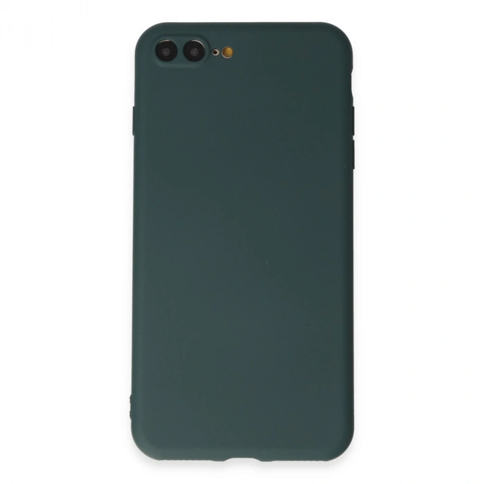 İphone 7 Plus Kılıf First Silikon - Koyu Yeşil