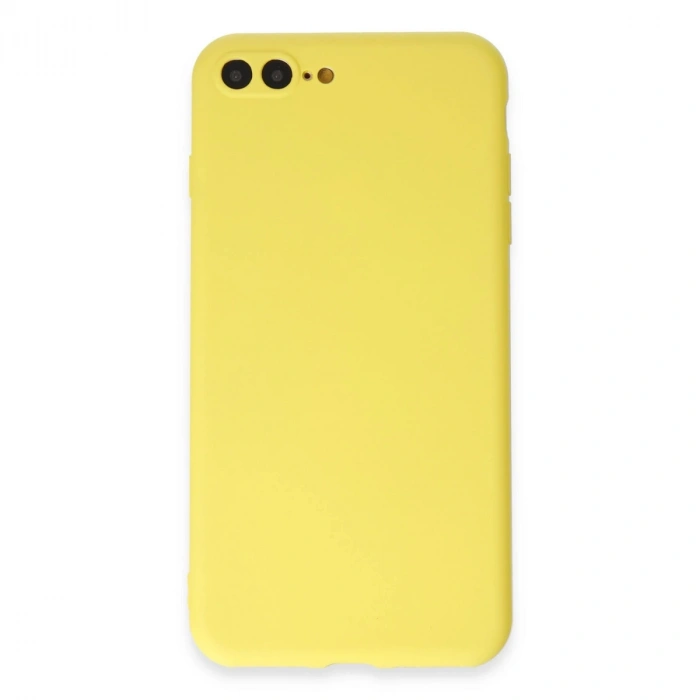 İphone 7 Plus Kılıf First Silikon - Sarı