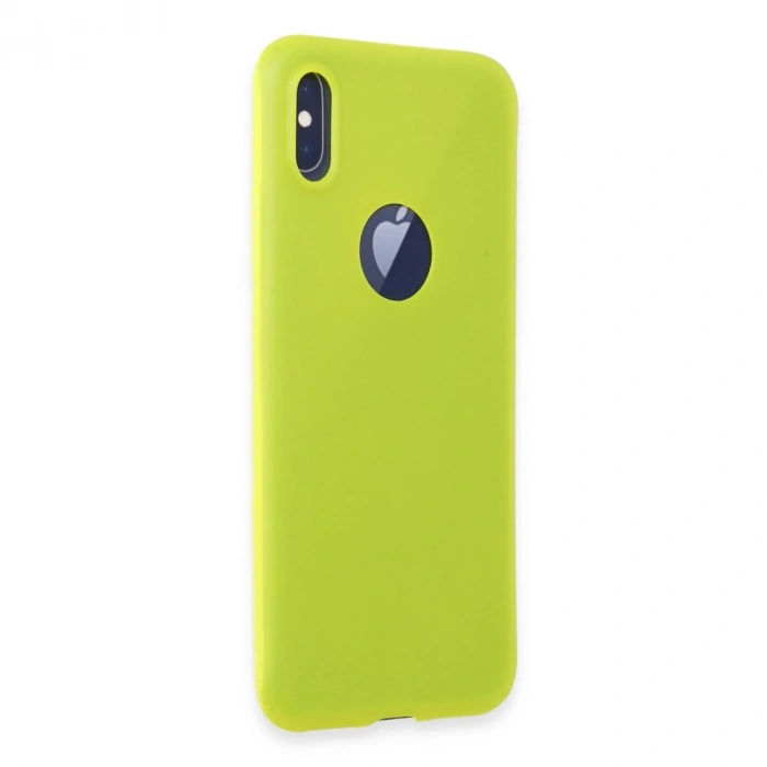 İphone X Kılıf First Silikon - Parlak Sarı