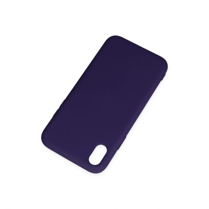 İphone Xr Kılıf Nano İçi Kadife Silikon - Mor