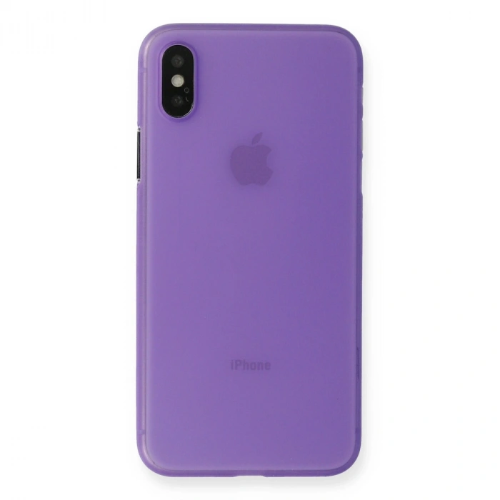 İphone Xs Max Kılıf Pp Ultra İnce Kapak - Mor
