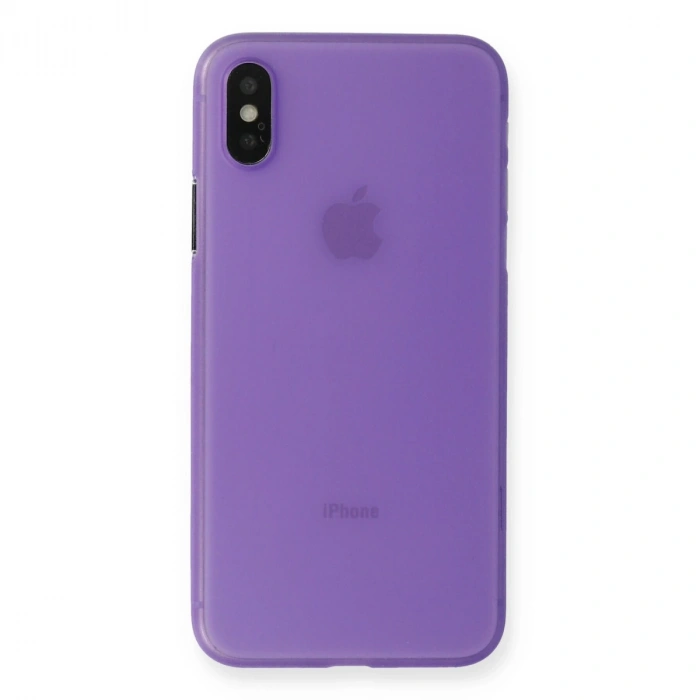 İphone Xs Max Kılıf Pp Ultra İnce Kapak - Mor