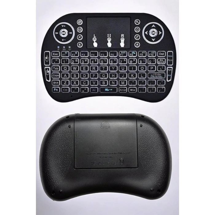 Işıklı Kablosuz Mini Q Klavye Tüm Cihazlara Uyumlu