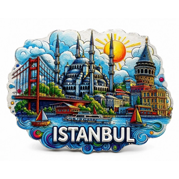 İstanbul Temalı Silikon Buzdolapı Süsü Magnet Alk5373