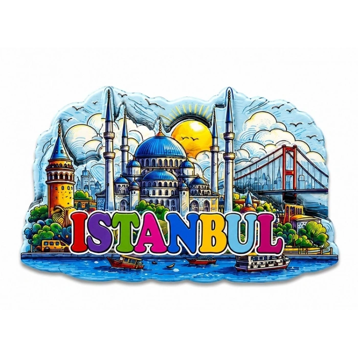 İstanbul Temalı Silikon Buzdolapı Süsü Magnet Alk5374