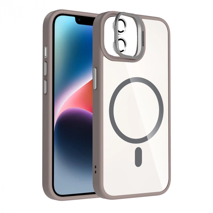 Joko Apple İphone 11 Remim Lensli Magsafe Standlı Kapak - Titan Gri