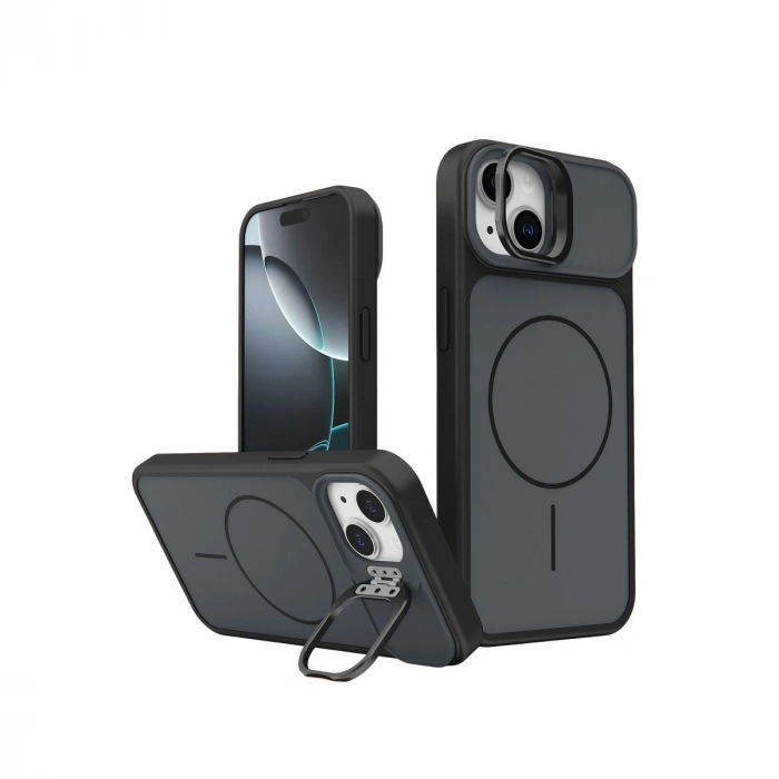 Joko Apple İphone 14 Pale Magsafe Standlı Kapak- Siyah