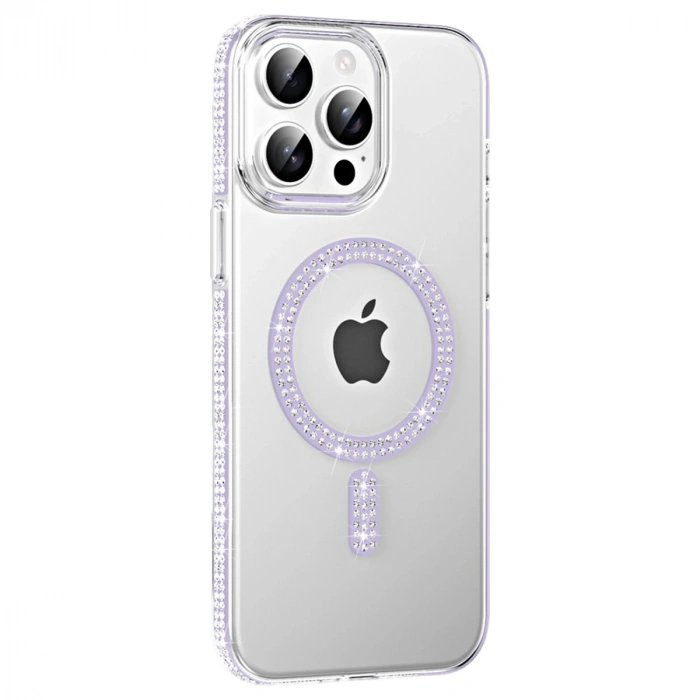 Joko Apple İphone 14 Pro Max Move Taşlı Magsafe Kapak - Lila