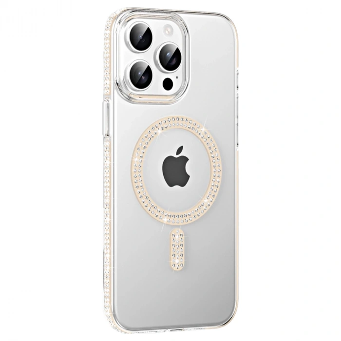 Joko Apple İphone 14 Pro Max Move Taşlı Magsafe Kapak - Pembe