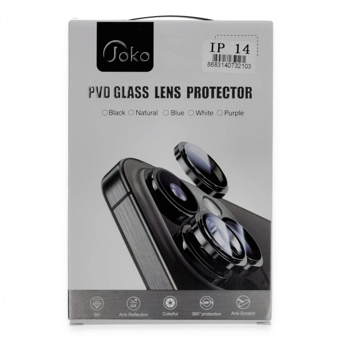 Joko Apple İphone 14 Pvd Metal Kamera Lens - Siyah