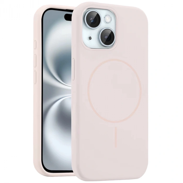 Joko Apple İphone 15 Kılıf Jully Magsafe Kapak - Pudra