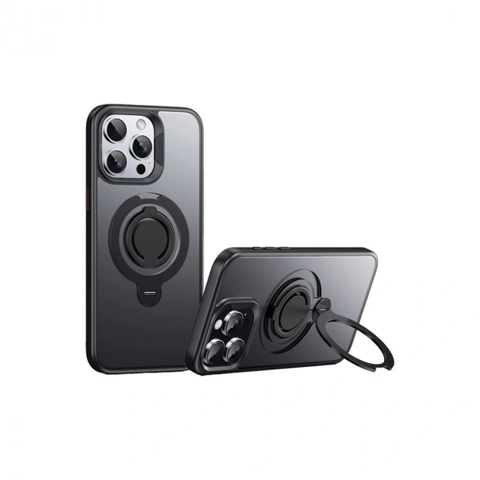 Joko Apple İphone 15 Pro Avatar 360 Dönen Magsafe Kapak - Siyah