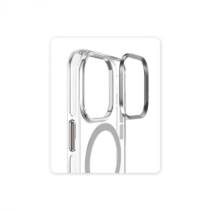 Joko Apple İphone 15 Pro Kılıf Crystal Magsafe Kapak - Şeffaf