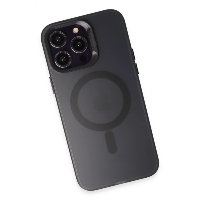 Joko Apple İphone 15 Pro Kılıf Mateks Magsafe Kapak - Siyah