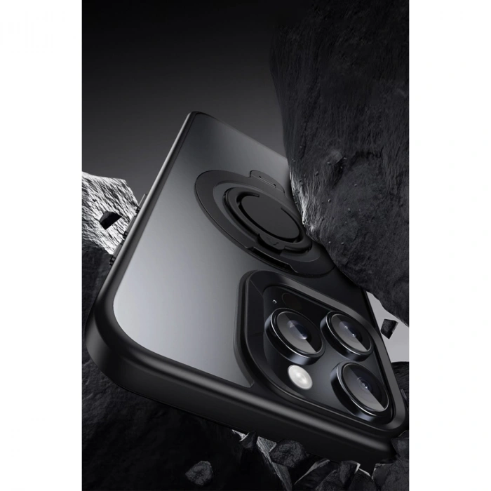 Joko Apple İphone 15 Pro Max Avatar 360 Dönen Magsafe Kapak - Siyah