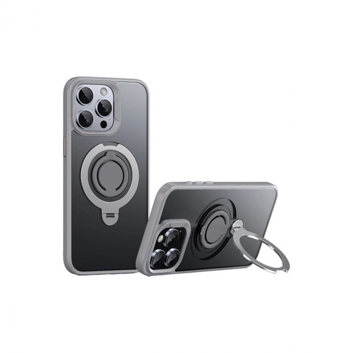 Joko Apple İphone 15 Pro Max Avatar 360 Dönen Magsafe Kapak - Titan Gri