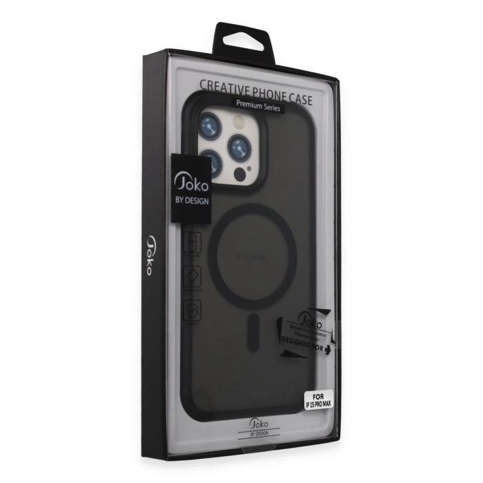 Joko Apple İphone 15 Pro Max Toras Airbag Magsafe Kapak - Siyah