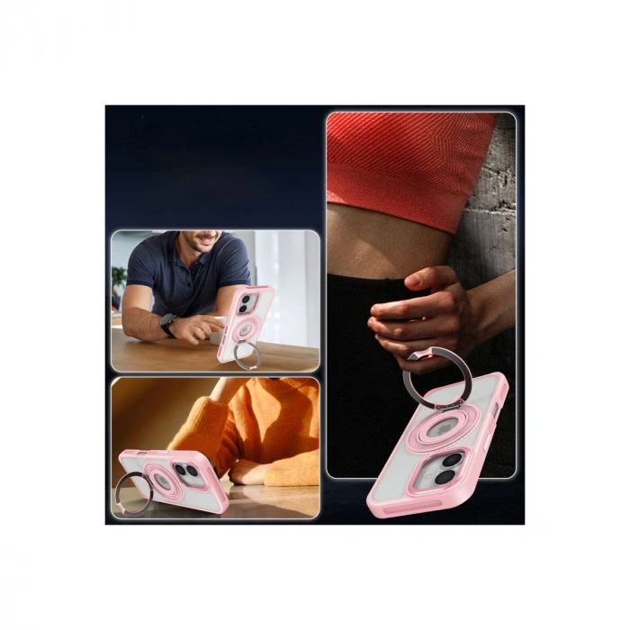 Joko Apple İphone 16 Banza Magsafe Standlı Kapak - Derin Mor