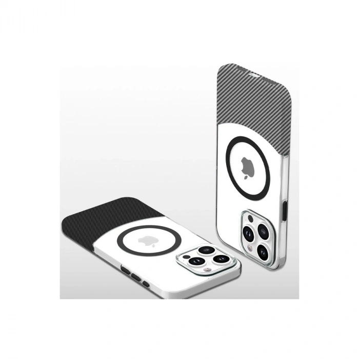 Joko Apple İphone 16 Carbon Puzzle Magsafe Kapak - Açık Mavi