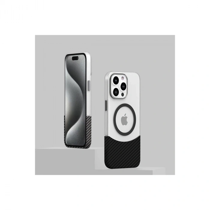 Joko Apple İphone 16 Plus Carbon Puzzle Magsafe Kapak - Siyah-2