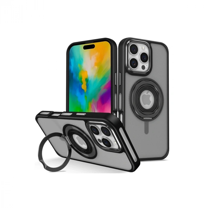 Joko Apple İphone 16 Pro Banza Magsafe Standlı Kapak - Siyah