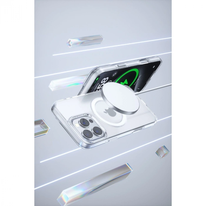 Joko Apple İphone 16 Pro Gleam Pc Sert Magsafe Kılıf - Şeffaf