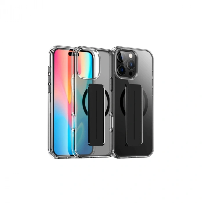 Joko Apple İphone 16 Pro Kılıf Alfa Magsafe Standlı Kapak - Siyah