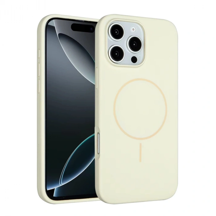 Joko Apple İphone 16 Pro Max Kılıf Jully Magsafe Kapak - Bej