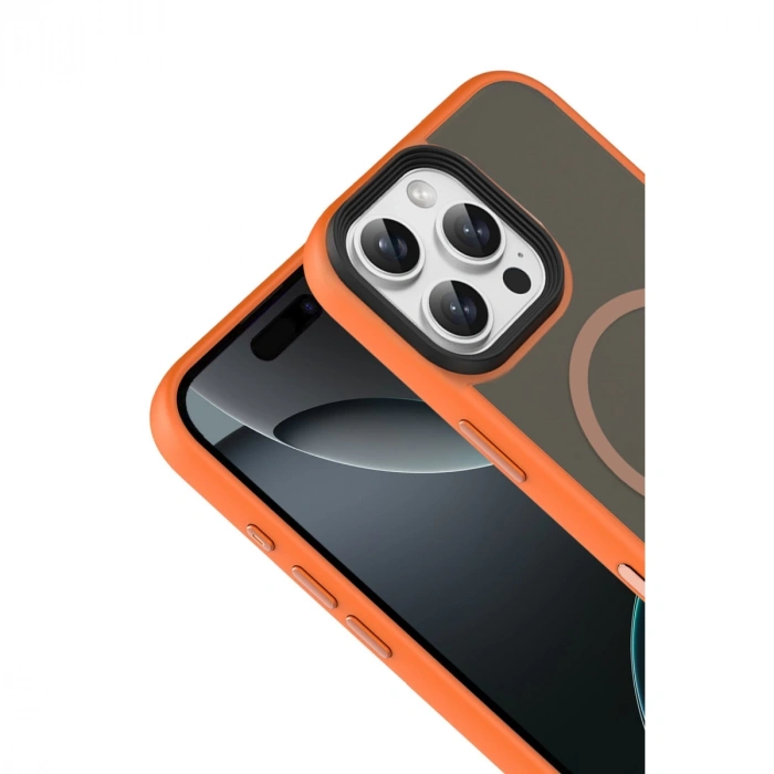 Joko Apple İphone 16 Pro Max Megane Magsafe Kapak - Turuncu