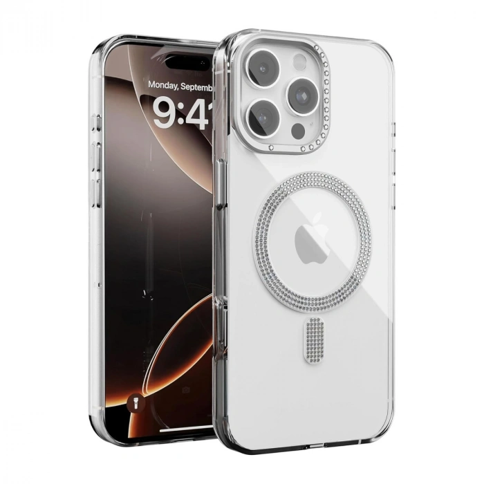 Joko Apple İphone 16 Pro Max Tash Diamond Magsafe Kapak - Beyaz