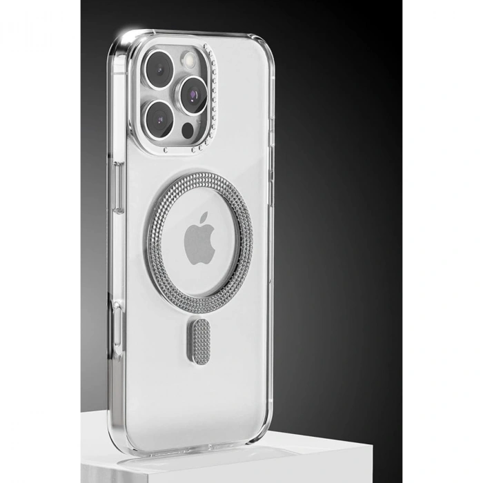 Joko Apple İphone 16 Pro Max Tash Diamond Magsafe Kapak - Beyaz