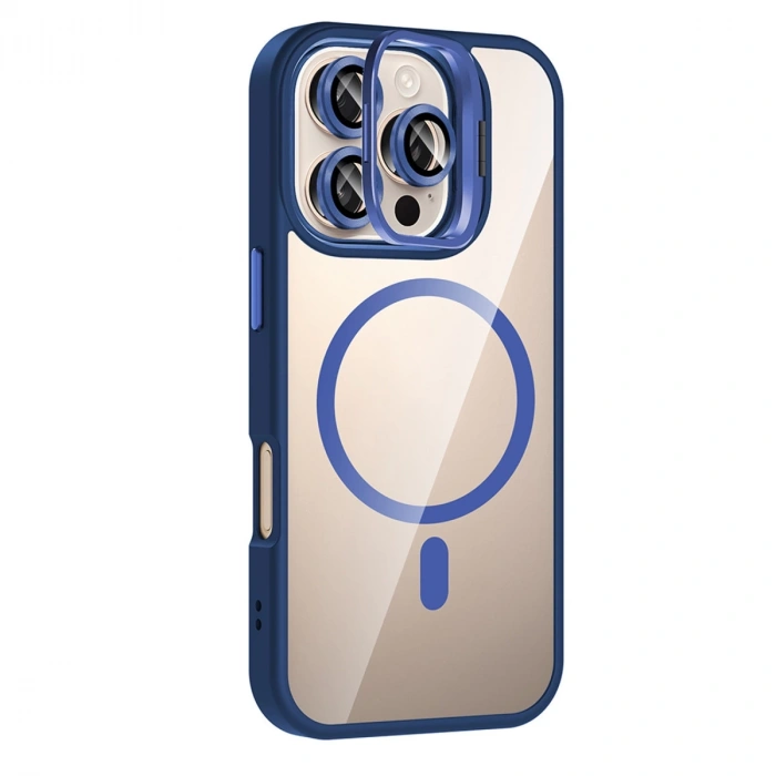 Joko Apple İphone 16 Pro Remim Lensli Magsafe Standlı Kapak - Lacivert