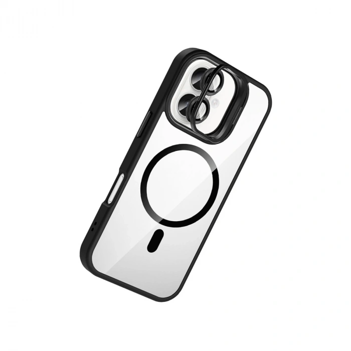 Joko Apple İphone 16 Remim Lensli Magsafe Standlı Kapak - Siyah