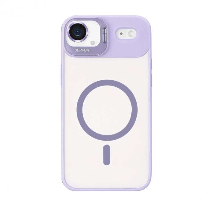 Joko Apple İphone 17 Air Remim Lensli Magsafe Standlı Kapak - Lila
