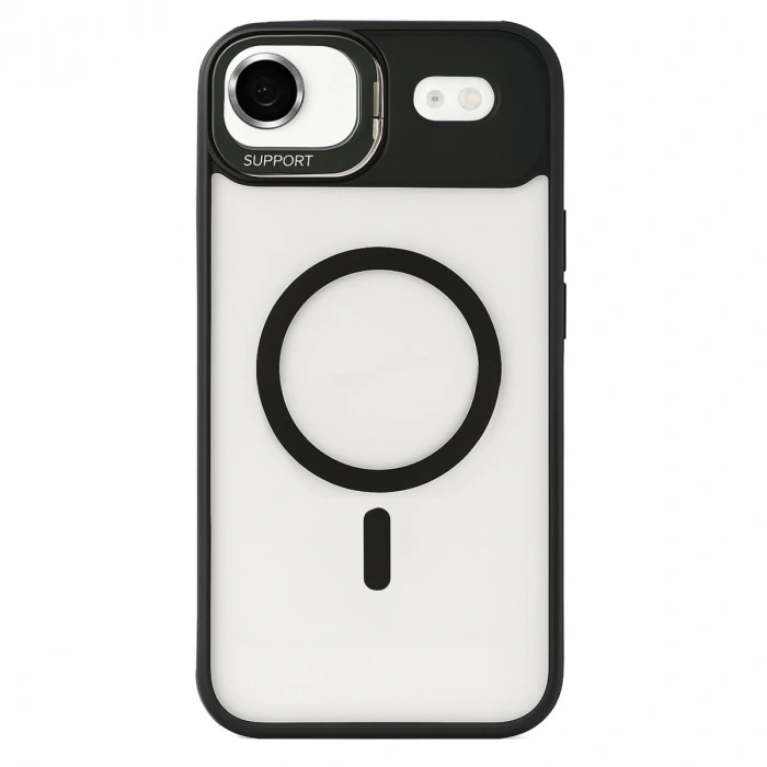 Joko Apple İphone 17 Air Remim Lensli Magsafe Standlı Kapak - Siyah