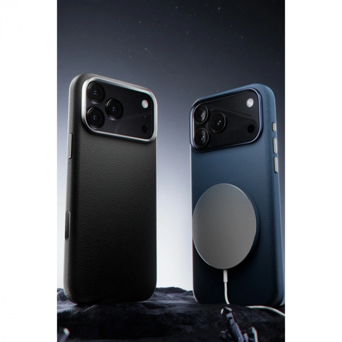 Joko Apple İphone 17 Pro Max Wonder Deri Magsafe Kapak - Lacivert