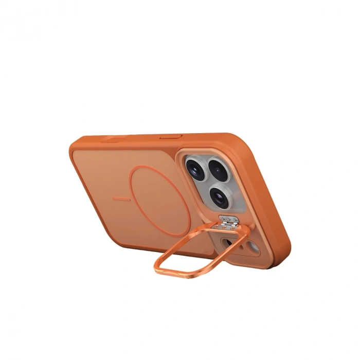 Joko Apple İphone 17 Pro Pale Magsafe Standlı Kapak - Turuncu