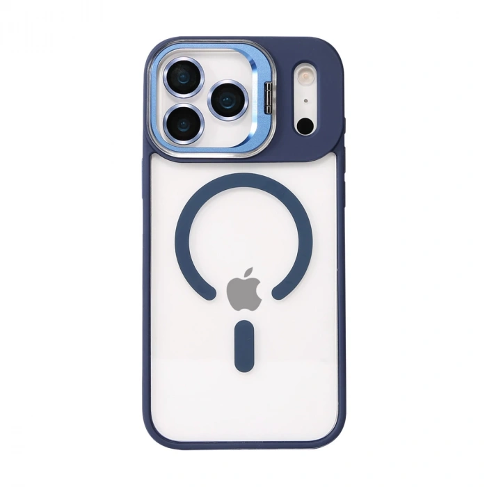 Joko Apple İphone 17 Pro Remim Lensli Magsafe Standlı Kapak - Lacivert