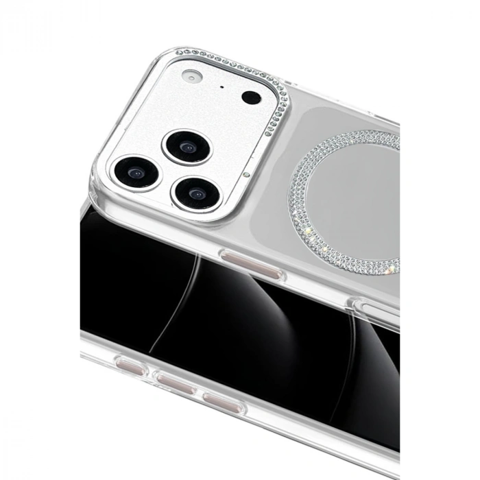 Joko Apple İphone 17 Pro Tash Diamond Magsafe Kapak - Beyaz