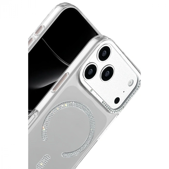 Joko Apple İphone 17 Pro Tash Diamond Magsafe Kapak - Beyaz