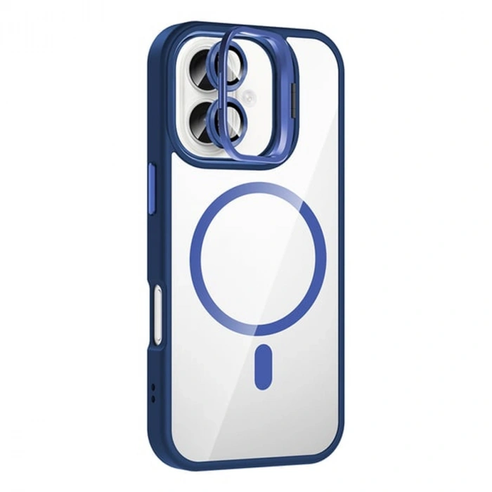 Joko Apple İphone 17 Remim Lensli Magsafe Standlı Kapak - Lacivert