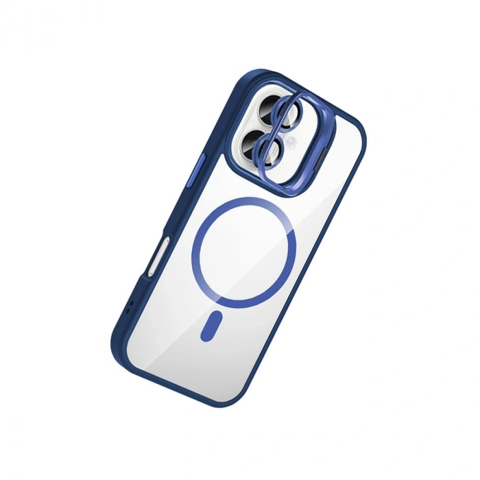 Joko Apple İphone 17 Remim Lensli Magsafe Standlı Kapak - Lacivert