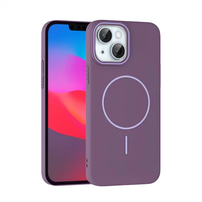 Joko İphone 15 Plus Broş Magsafe Kapak - Mor