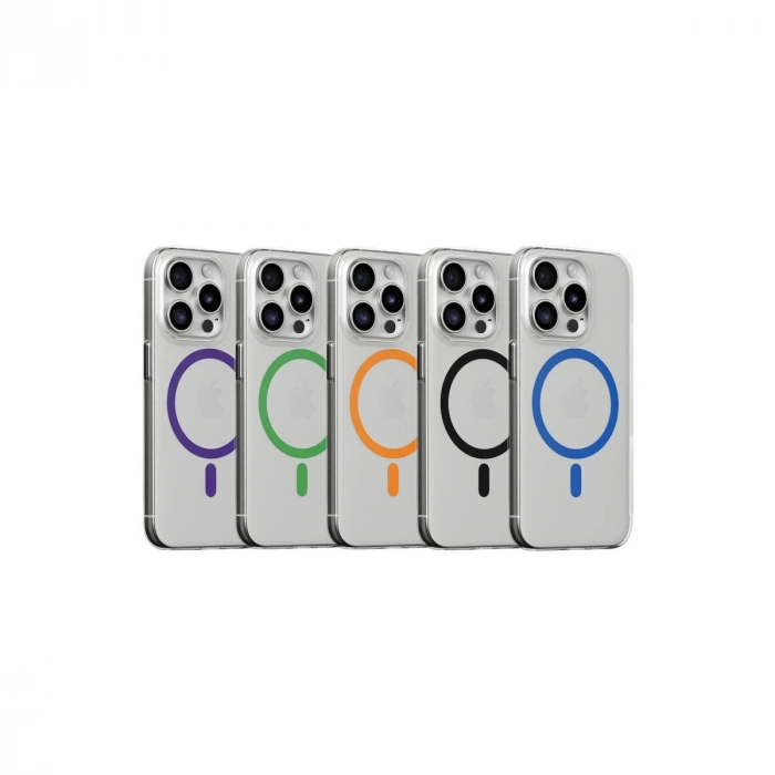 Joko İphone 15 Pro Kılıf Bubble Magsafe Kapak - Siyah