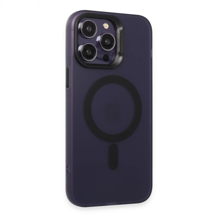 Joko İphone 15 Pro Kılıf Mateks Magsafe Kapak - Derin Mor