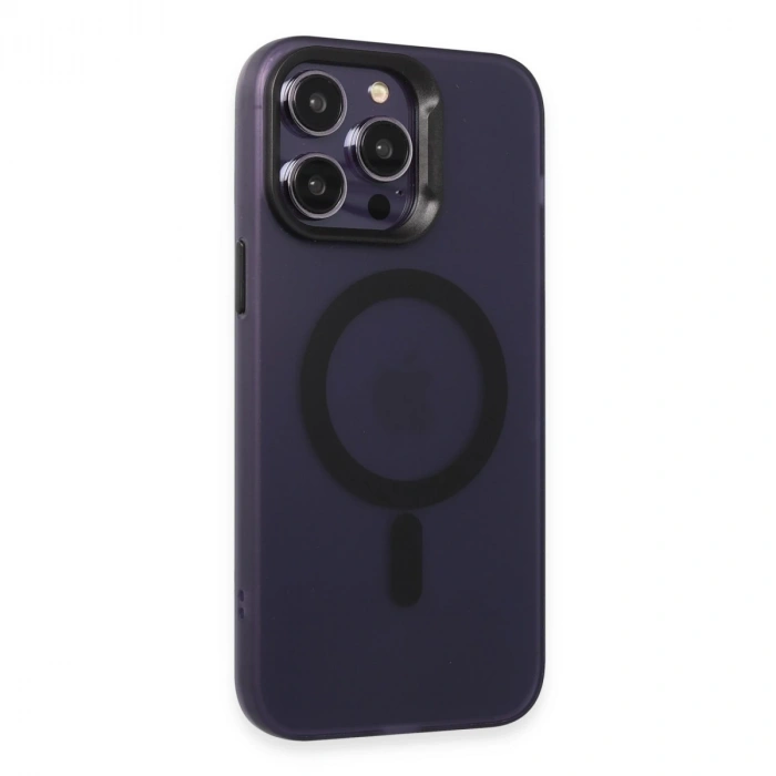 Joko İphone 15 Pro Kılıf Mateks Magsafe Kapak - Derin Mor