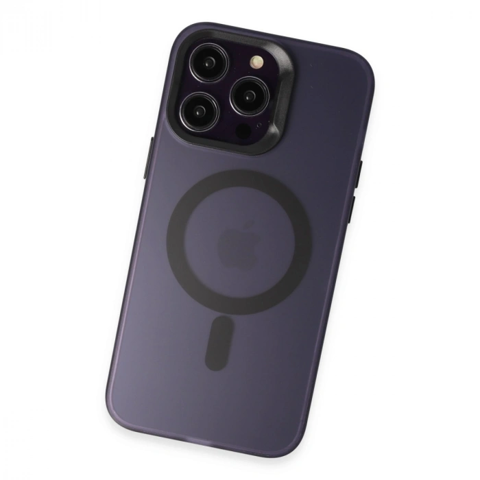 Joko İphone 15 Pro Kılıf Mateks Magsafe Kapak - Derin Mor