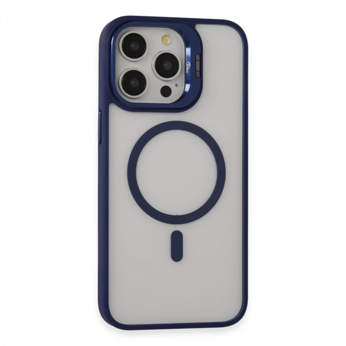 Joko İphone 15 Pro Kılıf Roblox Lens Magsafe Standlı Kapak - Lacivert