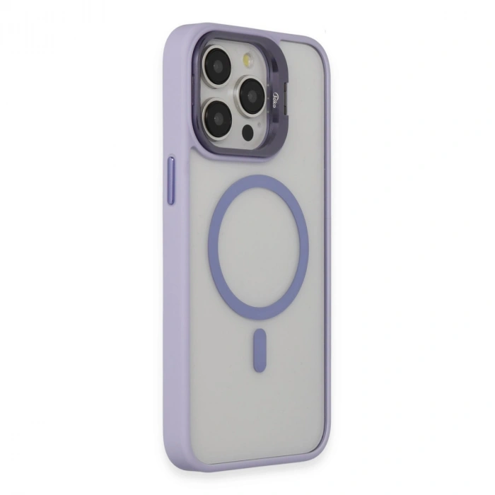 Joko İphone 15 Pro Kılıf Roblox Lens Magsafe Standlı Kapak - Lila