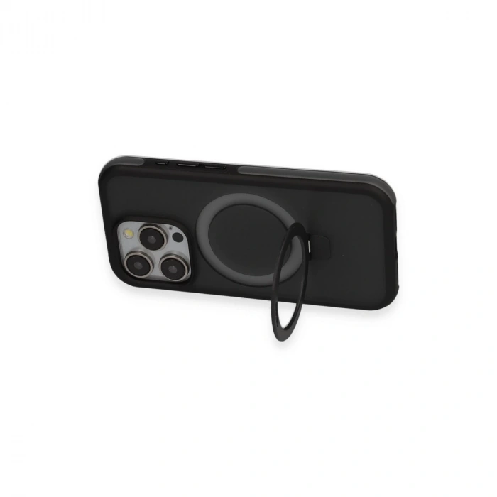 Joko İphone 15 Pro Max Zorda Airbag Magsafe Standlı Kapak - Titan Gri